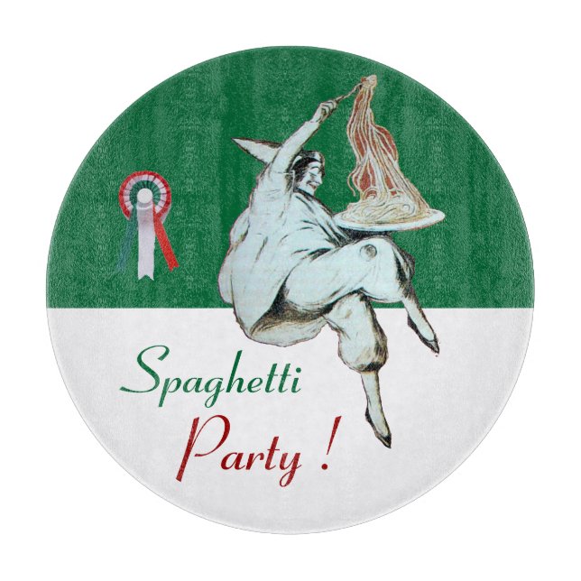Planche À Découper SPAGHETTI PARTY CUISINE ITALIENNE, RESTAURANT Vert (Devant)