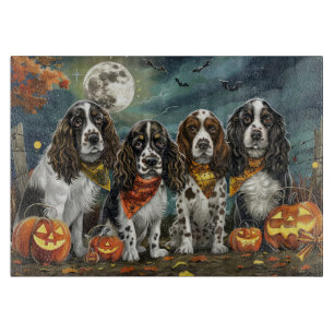 Planche À Découper Springer Spaniel Halloween Épouvantable