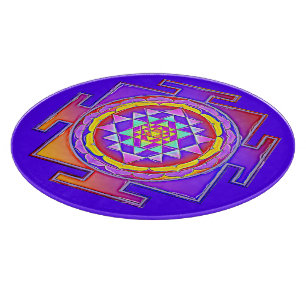 Planche À Découper Sri Yantra - Symbole hindouiste Design 1