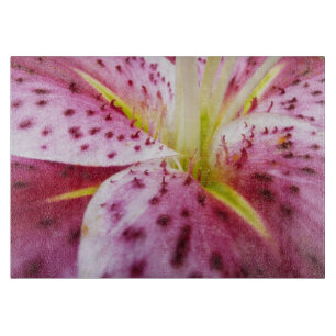 Planche À Découper Stargazer Lily brillant Magenta Floral