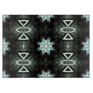 Planche À Découper style américain natif étoile éclat géométrique