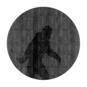 Planche À Découper Style noir de fibre de carbone de silhouette de