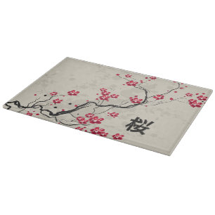 Planche À Découper Style oriental Sakura Cherry Blossom Art