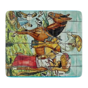 Planche À Découper Style Vintage carreaux mexicain