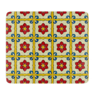 Planche À Découper Style Vintage carreaux mexicain