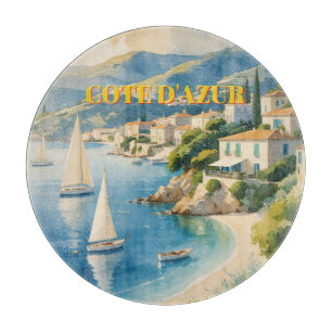 Planche À Découper Style vintage Côte d'Azur Voyage en France