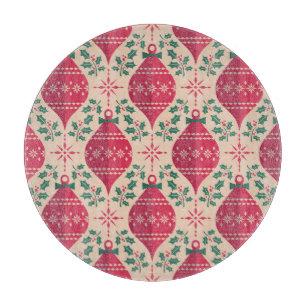 Planche À Découper Style vintage Noël Motif sans couture