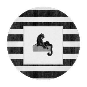 Planche À Découper Stylish Black Panther Cat White