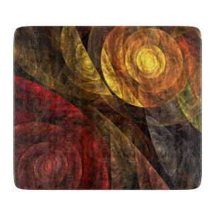 Planche À Découper Sun Flower Floral Moderne Art Motif Abstrait