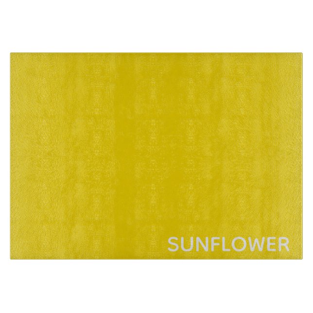 Planche À Découper Sunflower jaune Nom de la couleur (Devant)