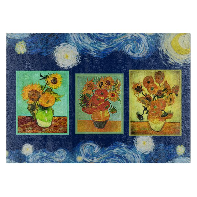 Planche À Découper Sunflower Series par Vincent van Gogh (Devant)