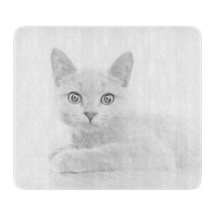 Planche À Découper SUPER CUTE Kitten Cat Portrait