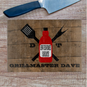 Planche À Découper Superbe sauce grange bois look personnalisé 