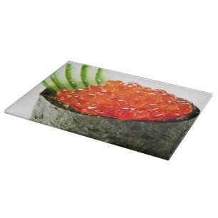 Planche À Découper Sushi d'Ikura (oeufs de poisson saumonés) Gunkan