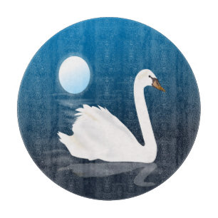 PLANCHE À DÉCOUPER SWAN BLANC