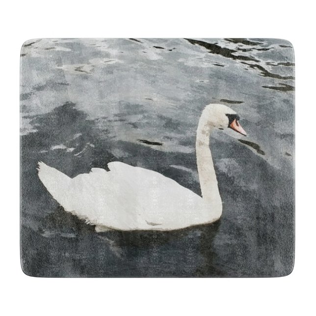 Planche À Découper Swan impressionniste (Devant)