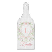 Sweet Crest avec rubans roses | Monogramme