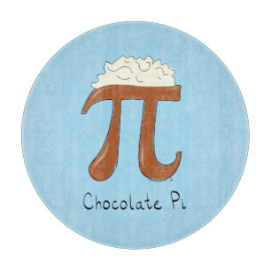 Planche À Découper Symbole de chocolat amusant Pi enseignant math