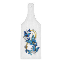 Symbole infini de papillons Morpho bleus