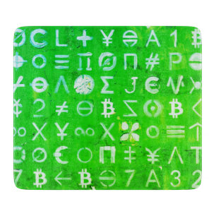 Planche À Découper Symboles de Bitcoin (Bright Profit Green - 4)