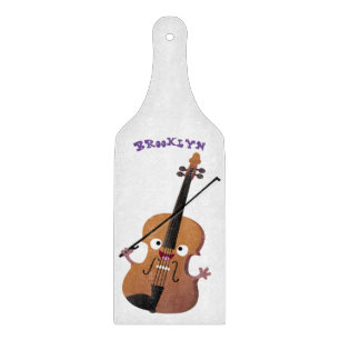 Planche À Découper Sympa drôle violon personnage de dessin animé