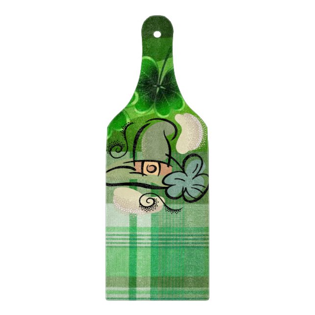 Planche À Découper Table de coupe de verre Bonne Saint Patrick's Day (Devant)