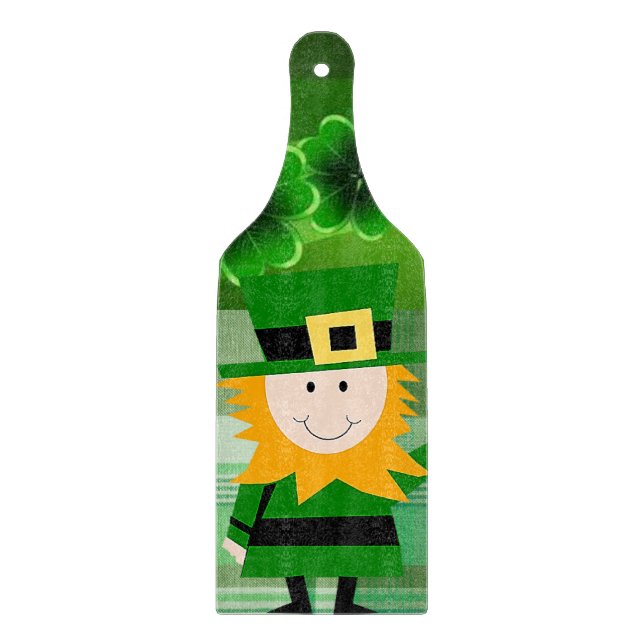 Planche À Découper Table de coupe de verre Bonne Saint Patrick's Day (Devant)