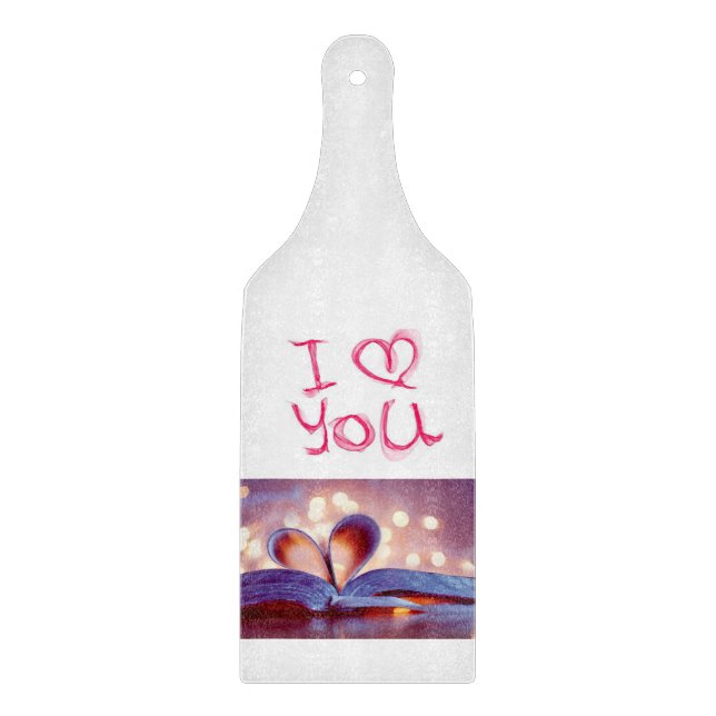 Planche À Découper Table de coupe de verre Saint-Valentin (Devant)