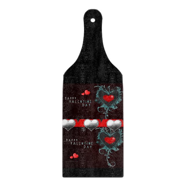 Planche À Découper Table de coupe de verre Saint-Valentin (Devant)
