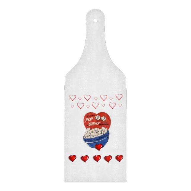 Planche À Découper Table de coupe de verre Saint-Valentin (Devant)