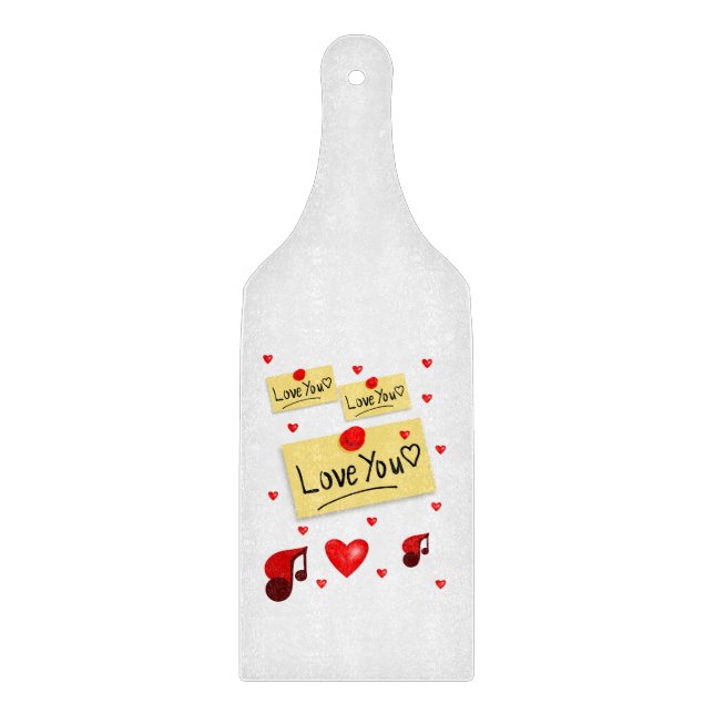 Planche À Découper Table de coupe de verre Saint-Valentin (Devant)