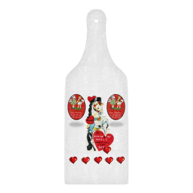 Planche À Découper Table de coupe de verre Saint-Valentin (Devant)