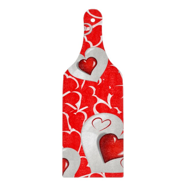 Planche À Découper Table de coupe de verre Saint-Valentin (Devant)