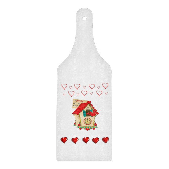 Planche À Découper Table de coupe de verre Saint-Valentin (Devant)