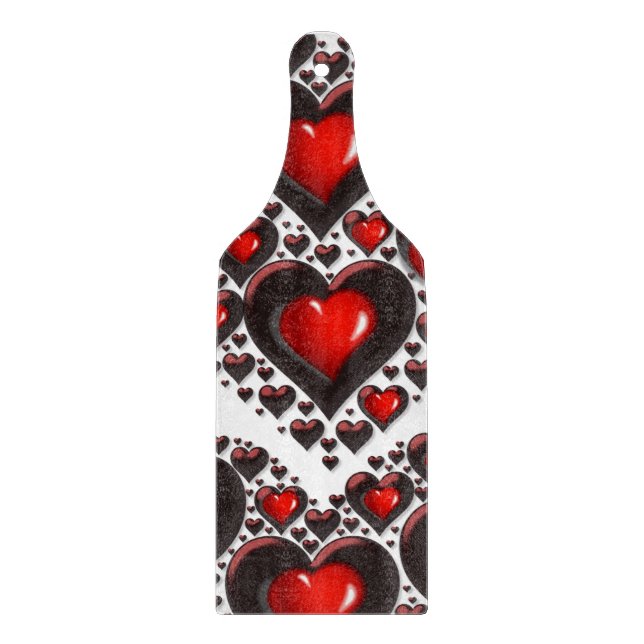 Planche À Découper Table de coupe de verre Saint-Valentin (Devant)