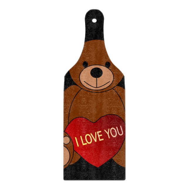 Planche À Découper Table de coupe de verre Saint-Valentin (Devant)