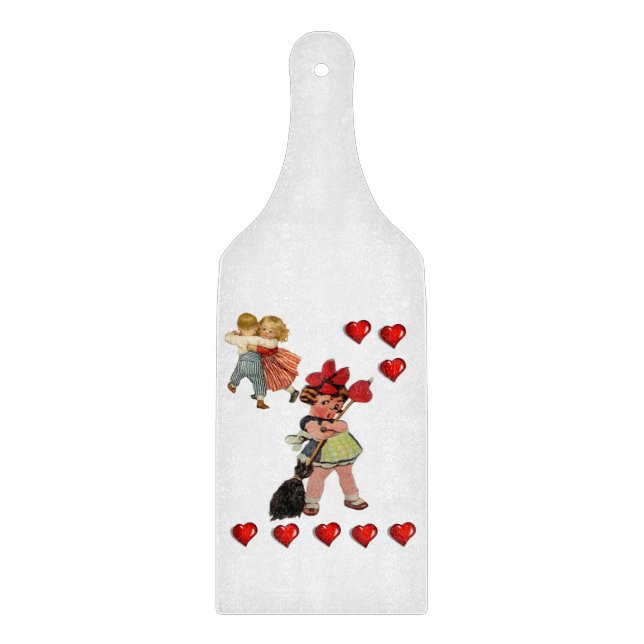 Planche À Découper Table de coupe de verre Saint-Valentin (Devant)