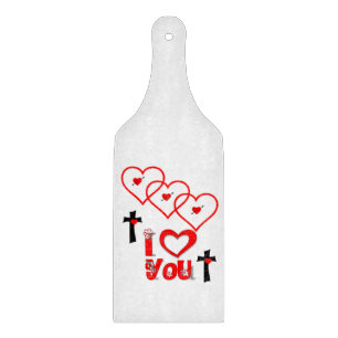 Planche À Découper Table de coupe de verre Saint-Valentin