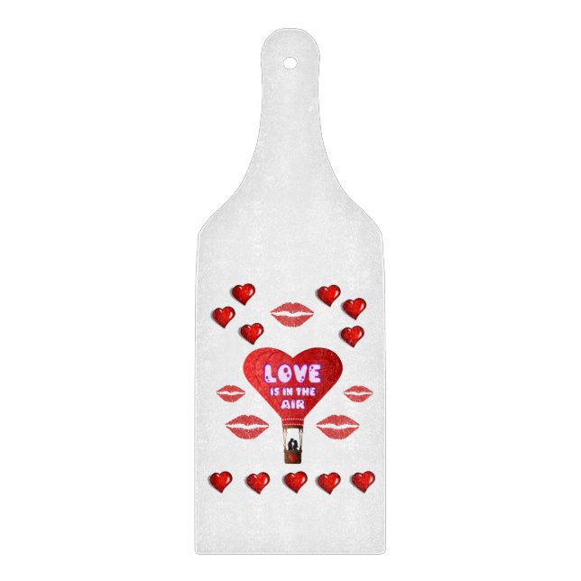 Planche À Découper Table de coupe de verre Saint-Valentin (Devant)