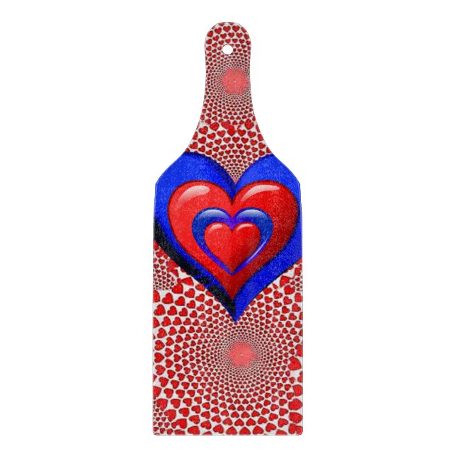 Planche À Découper Table de coupe de verre Saint-Valentin (Devant)