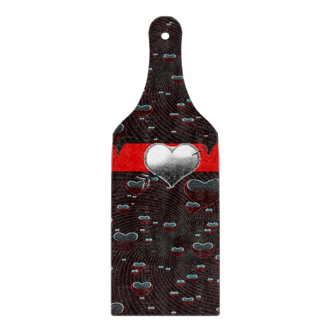 Planche À Découper Table de coupe de verre Saint-Valentin (Devant)