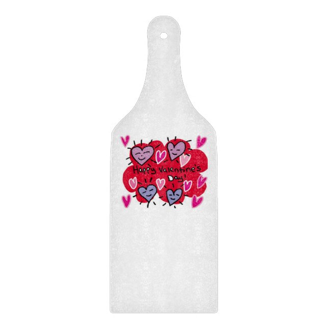 Planche À Découper Table de coupe de verre Saint-Valentin (Devant)