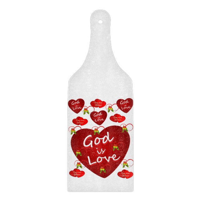 Planche À Découper Table de coupe de verre Saint-Valentin (Devant)