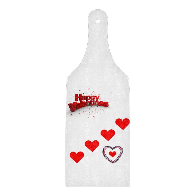 Planche À Découper Table de coupe de verre Saint-Valentin (Devant)