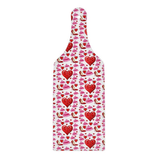 Planche À Découper Table de coupe de verre Saint-Valentin (Devant)