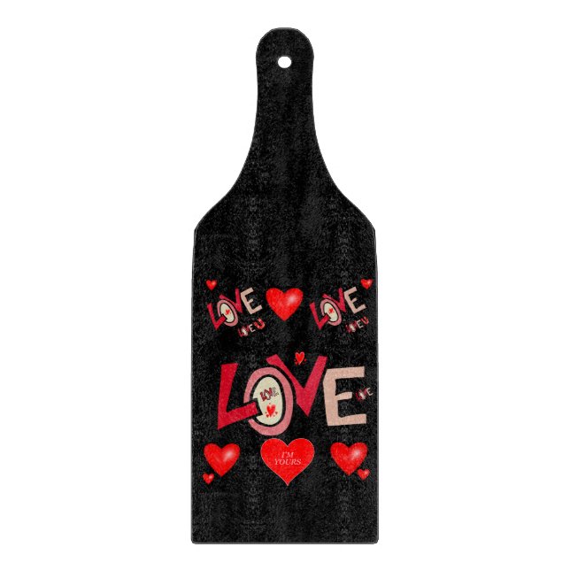Planche À Découper Table de coupe de verre Saint-Valentin (Devant)