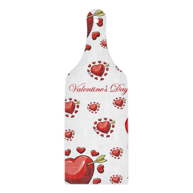 Planche À Découper Table de coupe de verre Saint-Valentin (Devant)