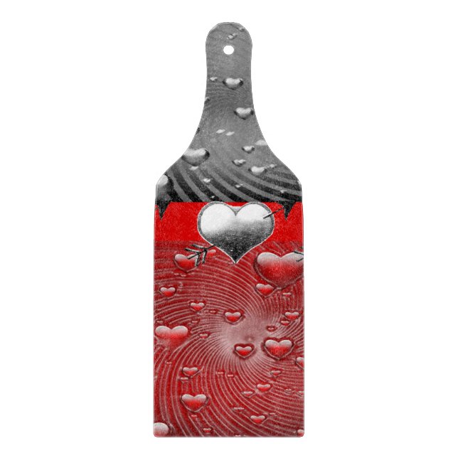Planche À Découper Table de coupe de verre Saint-Valentin (Devant)