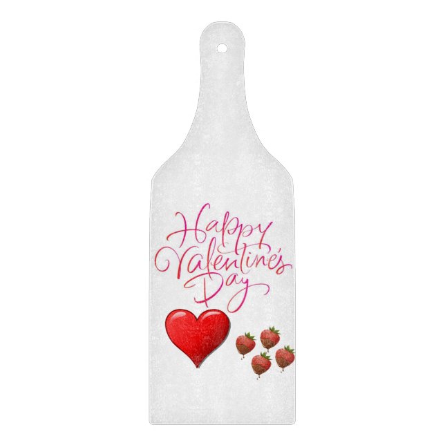 Planche À Découper Table de coupe de verre Saint-Valentin (Devant)