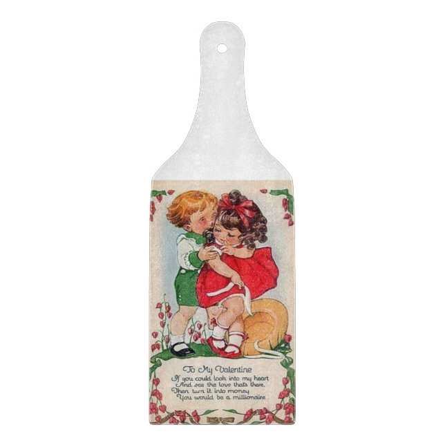 Planche À Découper Table de coupe de verre Saint-Valentin (Devant)